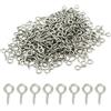Hitefu 300 piccole viti a occhiello, 4 mm x 8 mm, in acciaio inox, mini ganci a occhiello, viti a occhiello per gioielli artigianali