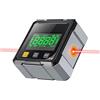 PORFOYO Inclinometro Digitale, Livella Elettronica, Inclinometro Magnetico Digitale con Laser Elettronico, Schermo LCD Livella Digitale USB Ricaricabile per Lavorazione del Legno, Edilizia, Fai da Te