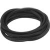 QUARKZMAN Nastro Tenuta Schiuma Silicone, Diametro 5,5 Mm (0,22) Lungo 2 Metri (6,56 Piedi), Guarnizione Gomma Spugna Rotonda Corda Gomma Solida per Macchinari e Industrie, Nero