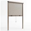 MAKA change your life quality MAKA Zanzariera a Rullo Riducibile per Finestra, Zanzariera Avvolgibile con Chiusura Rallentata, Struttura in Alluminio Tagliabile su Misura, Rete con Cassonetto 39x47 mm (Bronzo, 80x170 cm)