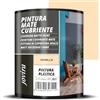 JOVIRA PINTURAS Pittura di copertura opaco. Pittura per interni ed esterni con eccellente potere coprente. (750 Millilitri, Vaniglia)
