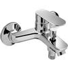 MAMMOLITI Marco Mammoliti | Miscelatore Vasca da Bagno Esterno Meccanico in Ottone Cromo, Monocomando, 2 Vie, Modello Cletia, 21,4x15,7x10cm