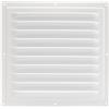 YIEMI Copertura di ventilazione, 200 x 200 mm, colore bianco, griglia di ventilazione rettangolare, con griglia di protezione dagli insetti, griglia di ventilazione per pareti, griglia di ventilazione