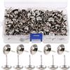 Keadic 300pcs 9/16 14 mm antico tappezzeria chiodi mobili kit assortimento di chiodi per mobili imbottiti in sughero o progetti fai da te, argento