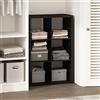 Furinno Cubic Scaffale Organizzatore Multiuso Aperto per Abbigliamento e Armadio, 6 Cubi, Rovere Scuro