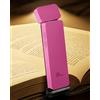 86lux Luce per Lettura Libri a Letto, luce libro lettura notturna Ricaricabile LED Ultra Leggera con, 3 Colori ambra & Luminosità Regolabile, Flessibile per bambini e amanti dei libri, Rosa Barbie