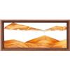 AzureLeap Pittura di Sabbia che Scorre Quadro 3D Sabbia Dinamica Paesaggio Marino, Decorazioni per Casa e Ufficio Giocattolo da Scrivania per Adulti Cornice in Legno [Giallo-14]