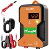 FarmNix 15KM Pastore Elettrico, 2 Joule/12kV Recinto Elettrico Controllore di Impulsi ad Alta Tensione Sicuro Fattoria degli Animali Recinzione,Per Mucche, Bestiame, Allevamento Di Pollame, Pastore