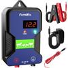 FarmNix 15KM Recinto Elettrico per Animali, 2J/12kV Pastore Elettrico Controllore di Impulsi ad Alta Tensione Sicuro Fattoria degli Animali Recinzione,Per Mucche, Bestiame, Allevamento Di Pollame
