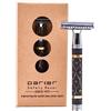 Parker Safety Razor, 65R Rasoio di sicurezza Super Heavyweight Grey e Gold Double Edge
