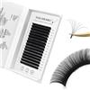 NAGARAKU Individuali Classiche Ciglia a Ciglia Fatte a Mano Lusso Aggiornate di Terza Generazione Morbide Delle Singole Finte Naturale Professionali Ciglia Nero Opaco Eyelash 16 File(0.10mm C 8mm)