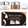 Rakiuty Tatuaggio Correttore,Crema Tatuaggio di Copertina,Copri Tatuaggi,Tattoo Concealer,Correttore per Coprire Tatuaggi,Copertina Make Up,Impermeabile,Coprire Cicatrici,Acne,Macchie Scure,20g+20g