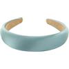 axy Cerchietto per capelli con tessuto imbottito, colore metallizzato - Cerchietto da donna effetto metallizzato HRK2B (azzurro)