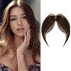 RUNRAYAY Clip in Bangs, Clip in Extensions per donne, veri capelli umani, 360 Cover 3D Cover Bianti sottili su francese francese per abbigliamento quotidiano, marrone chiaro
