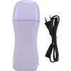 BRRNOO Macchina per Cera a Rullo Riscaldatore Depilatorio 40W Riscaldamento Uniforme Scaldacera per Depilazione per Uso Domestico Professionale Materiale ABS Capacità Rullo Cera 100g (PURPLE)