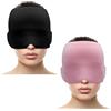 APOMOONS 2 PCS Cappello per Emicrania, Riutilizzabile Cappello Mal di Testa Gel Ghiaccio, Confortevole Cuscinetti Terapia Caldo/Freddo per Alleviare L'emicrania, Occhi Gonfie e Sinus Stress