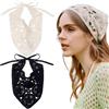 SNBUHA 2 Pezzi Bandana Capelli All'uncinetto Annodato, Vintage Boho Carino Foulard Fragola Fascia Testa lavorato a Maglia, Fasce Capelli Estive per Mare e Vita Quotidiana, per Donna&ragazze