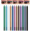 EONFAVE 12 colori eyeliner penna impermeabile e resistente, matita cremosa e morbida, occhi opachi e durevoli, gel penna eyeliner con temperamatite