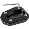 KARDAS Moto Cavalletto Piede Laterale Estensione Pad Piastra Supporto Per Kawasaki Per Ninja Per ZX4RR Per ZX4R 2023-2024(Black)