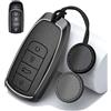 Rondrive Portachiavi in metallo adatto per Chery Tiggo 4 7 8 Pro Omoda 5 9 C5 C9 E5 S5 O5 Jaecoo J7 J8 2023 2024 2025 2026 Custodia portachiavi per auto nero 2