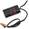 FAXIULAN BizMotorcycle Misuratore di Temperatura Digitale 0~120°C per Cilindro con Adattatore per sensore Misuratori universali dell'Acqua Contachilometri