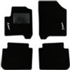 QUEMAR Tappetini Auto compatibili con Citroen C3 Picasso 2009-2017/ Kit Tappeti in Moquette e Gomma su Misura (Set 2 Anteriori +2 Posteriori)/Ricami e Colori Personalizzati (Bordo Antracite, 2 Ricami)