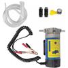 PORFOYO Pompa di aspirazione dell'olio, 12 V, 100 W, pompa di aspirazione elettrica diesel, pompa per cambio olio, 2 - 3 l/min, pompa diesel portatile, con 3 tubi, per auto, moto, barca, camion