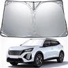 GFWGTS Parasole per parabrezza compatibile con Peugeot 2008 e-2008 2019-2024 2025, parasole per parabrezza anteriore con protezione UV, protezione dal calore, pieghevole, accessori per parasole auto
