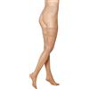 KUNERT Satin Look 20 breites Spitzenband, Collant, Tan,