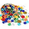 ENUTROF Perle e Ciottoli in Vetro Ciottoli di Vetro Gemme Pietre Decorative Pietre Colorate ca.300g 14-20mm per Matrimoni Fai da Te Decorazione Acquario Vasi Decorazione Ciotole da Giardino(Colore D)