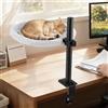 Reomdara Lettino per Gatti da Scrivania, Cuccia per Gatti da Scrivania con Rotazione a 360°, Altezza Regolabile, Cuscino Bifacciale, Fodera Lavabile, per Ufficio a Casa, Fino a 20 kg/44lb
