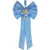 Micocca Baby Fiocco Nascita a forma di Fiocco di colore Azzurro Lavorato del tutto a mano Micocca baby
