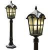 Mengjay Trade Lampada per Esterno E27, Luci Giardino Impermeabile, Lampione da Terra in Alluminio per Terrazzo, Prato e Walkways