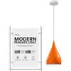 LEDSone Modern Industrial Teardrop Hanging Ceiling Light Pendant Lamp, Eyeball Design Modern Light Shades E27 UK Lamp Fixture (Arancione)