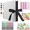 Vienrose Album Fotografico Fai da Te Spirale Scrapbooking 40 Pagine 28,5x21 cm, Personalizzabile e Resistente, Regalo di Nozze, Battesimo, Anniversario e Ricordi di Famiglia, Grigio