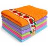 Generico Strofinacci da cucina ricamati 100% cotone - Set da 6 strofinacci multicolore 50 x 50 cm - Assorbenti, lavabili e riutilizzabili - Strofinacci decorativi per cucina