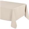 BEAUTEX Elegante tovaglia effetto lino naturale, tovaglia Lina e runner da tavolo, dimensioni e colore a scelta (rettangolare, 110 x 180 cm, beige sabbia)