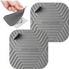 Bravien Tappo doccia antiodore in silicone con maniglia, valvola antiritorno impermeabile universale, 15 x 15 cm, per lavello, vasca e tubazione, protezione igienica contro cattivi odori (grigio)