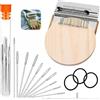 Generico Patchmaker 2.0 Kit, Knitpatch Patchmaker 2.0 Kit, Knit Patch Loom K it, Patch Maker Loom, piccolo rammendo L OOM Weave Tool, telaio per toppe a maglia, telaio per patchwork (28Hooks)
