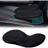 WIYETY Cuscino per auto, cuscino a cuneo, per auto, in memory foam, ergonomico, per auto, sedile del conducente, per adulti, adatto per auto e sedia da ufficio