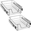LZQ Cassetto telescopico da cucina, 4 x 40 cm, per armadio, camera da letto, cassetto estraibile