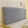 Hearda Elasticizzata Copri Testata Letto Matrimoniale, Fodera per Testiera Letto Morbido e Caldo Copri Testiera Letto all-Inclusive per Testiera Camera da Letto e Albergo (Grigio,90cm)