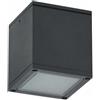 VR VETRINEINRETE Vetrineinrete® Applique da soffitto a cubo per esterno moderno lampada plafoniera con attacco GU10 per balcone terrazzo patio IP54 (Grigio)