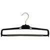 Kiroplast Grucce per Pantaloni Stock 30/50/100 Stampelle Porta Pantaloni Salvaspazio Appendini Plastica Spugna Antiscivolo 38cm (Nero, 50)