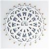 PLATINUM CONCEPT Luminaria Pugliese da Parete - Rosone Luminoso LED Artigianale Made in Italy - Applique Decorativa Forex Bianco Luce Calda - Lampada Salentina Tradizionale Puglia
