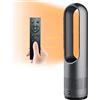 SABYDICAR Ventola calda e fredda a torre con telecomando,ventola senza pale domestico,ventola del riscaldatore da 1400W,8 velocità,timer 8 ore,display a LED,ventola di circolazione dell'aria oscillante a 80°