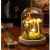 AD Trade and Consulting Kit DIY Lampada Fungo - Lampada Tavolo Creativa, Luci Notturne, Decor Scrivania - Giardino Funghi Magici Luminosi - Fai da Te Idea Regalo per Donne e Bambini - Kit di Creazione con Cupola in Vetro