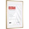 HIMEETIME® 1x Cornice per foto,40x50 cm,Alluminio spazzolato Metallo dorata champagne,Passepartout 30x40cm,Cornice 40x50cm Grande per Foto Disegni,Solo per Espositore a Parete