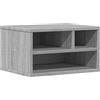 vidaXL Supporto Stampante Grigio Sonoma 40x32x22,5cm Legno Multistrato, Tavolo per Stampante, Organizer per File, Supporto per Stampante con portaoggetti