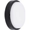 Ledvion - Plafoniera LED Soffitto, IP65, 10W, 1000Lm, 2700/4000/6000 K, Nero, 220-240V, Lampada da Cantina, Lampada da Parete, Interno, Esterno
